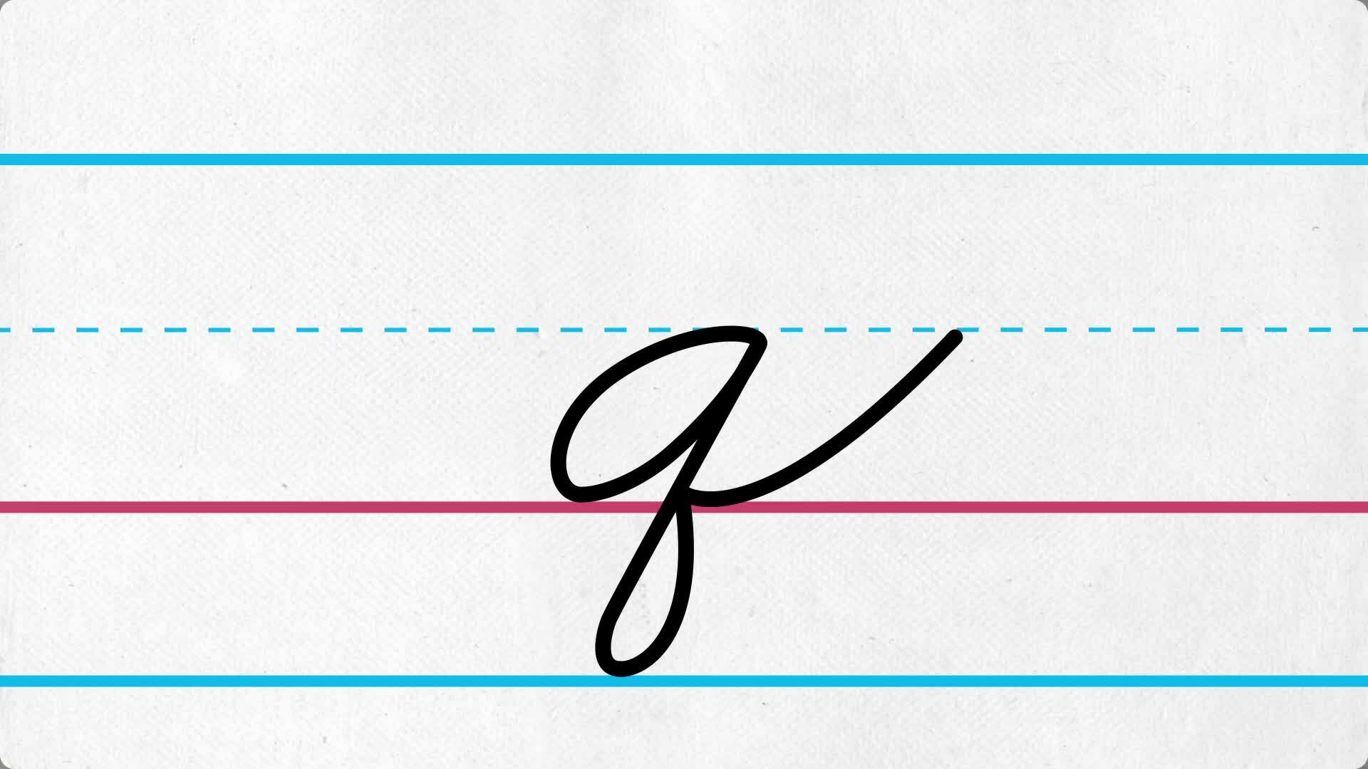 Cursive outlet q lowercase